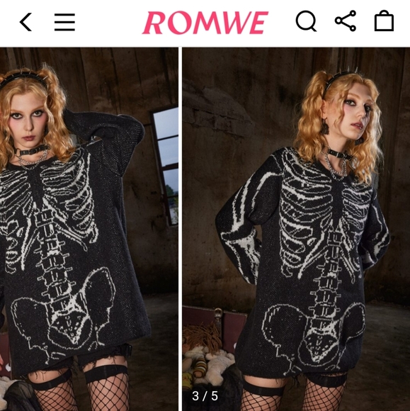 Skeleton Sweater Dress - Picture 5 of 7